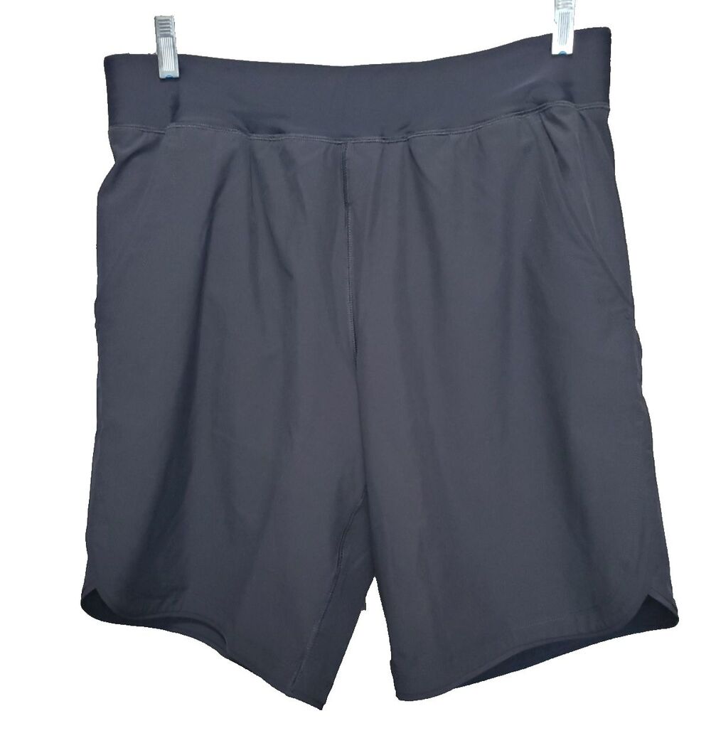 Lands' End Black Quick Dry Board Shorts with Lining & Pockets Size 12L